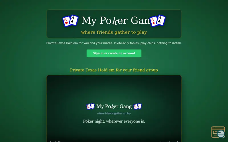 Screenshot of My Poker Gang