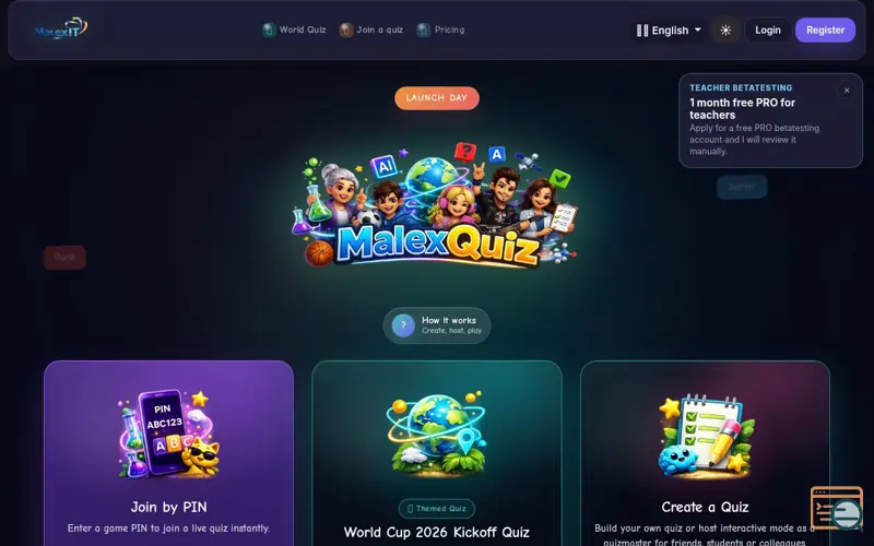 Screenshot of Malexquiz