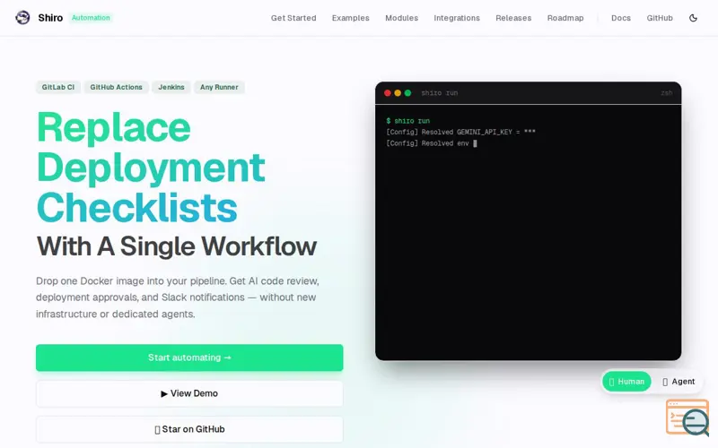 Screenshot of Shiro Automation