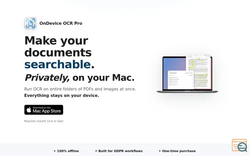 Screenshot of OnDevice OCR Pro