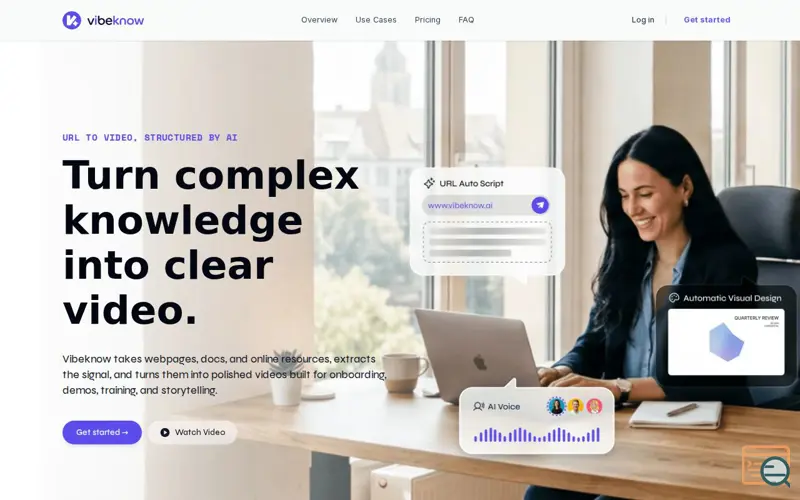 Screenshot of Vibeknow