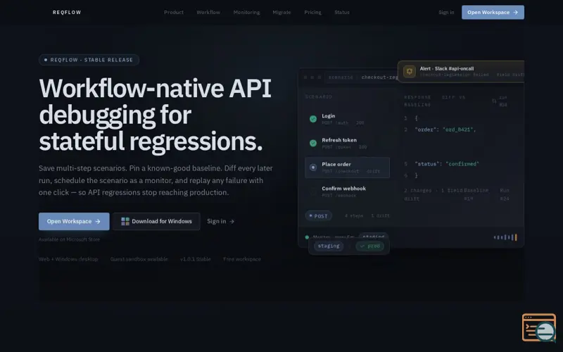 Screenshot of ReqFlow