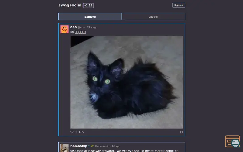 Screenshot of Swagsocial