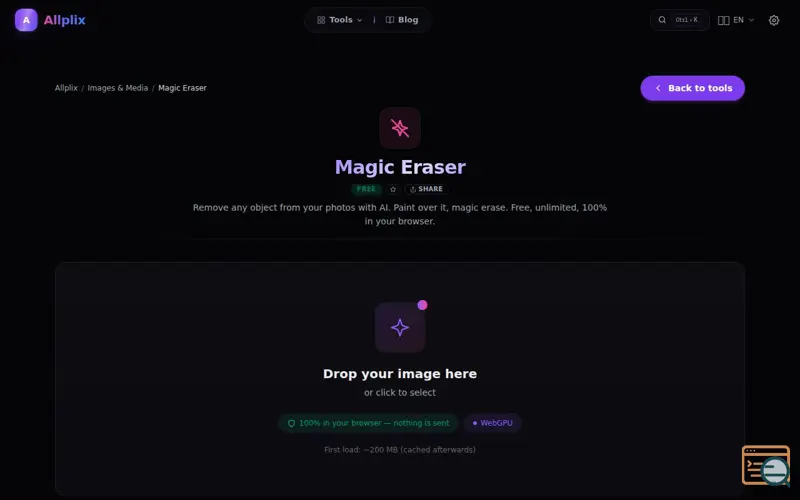 Screenshot of Allplix, a launch using ipify
