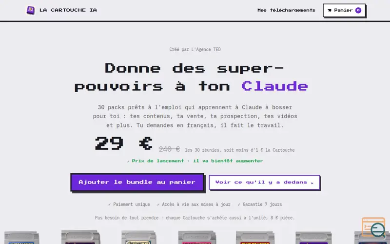 Screenshot of La Cartouche IA
