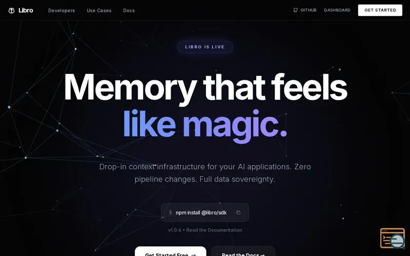 Screenshot of Libro