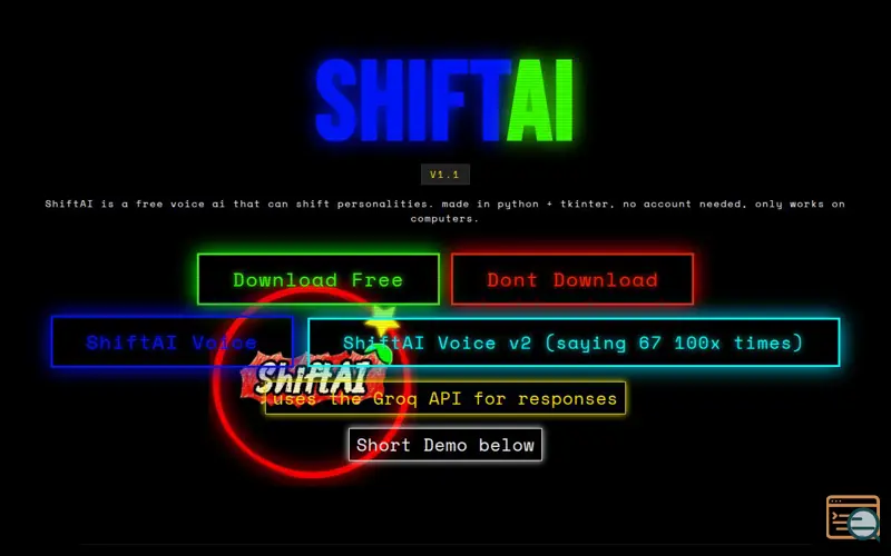 Screenshot of ShiftAI