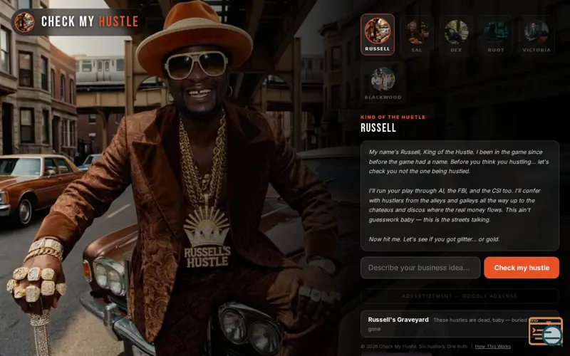 Screenshot of Check My Hustle