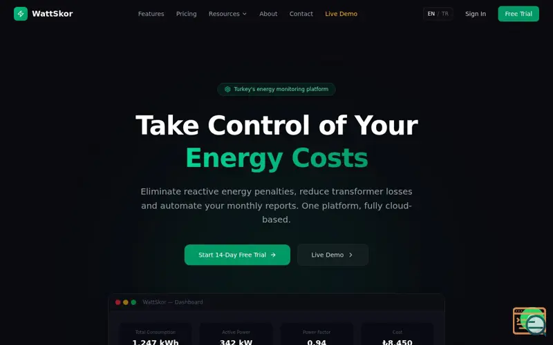 Screenshot of WattSkor