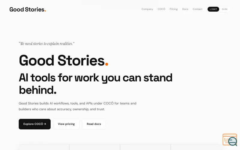 Screenshot of COCÓ by Good Stories