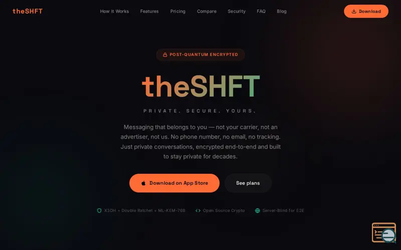 Screenshot of theSHFT
