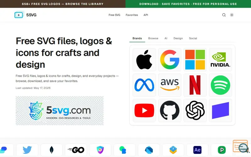 Screenshot of 5SVG