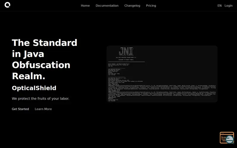 Screenshot of OpticalShield 2.8
