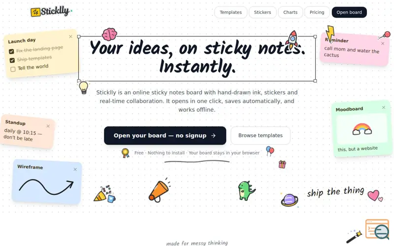 Screenshot of Sticklly