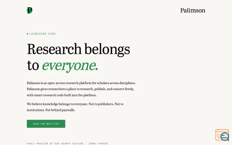 Screenshot of Palimson