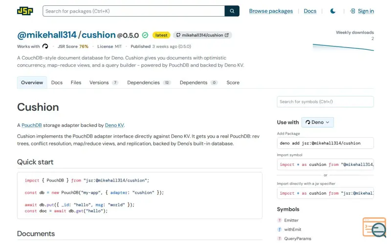 Screenshot of Cushion