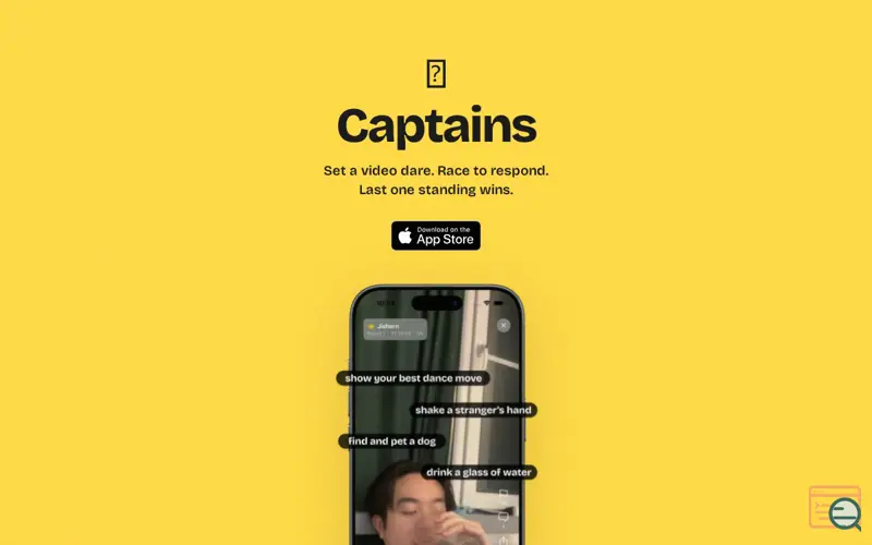 Screenshot of Captains - Video Challenges App
