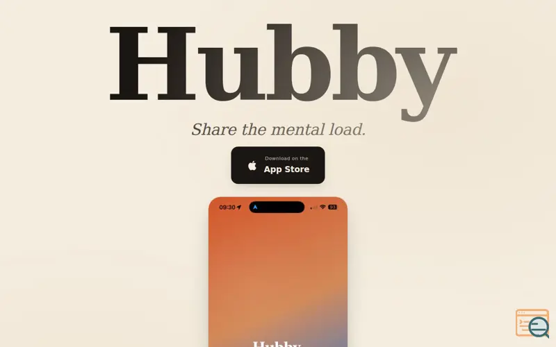 Screenshot of Hubby