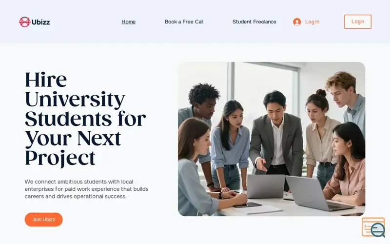 Screenshot of Ubizz
