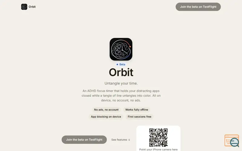 Screenshot of Orbit: ADHD Time Tracker