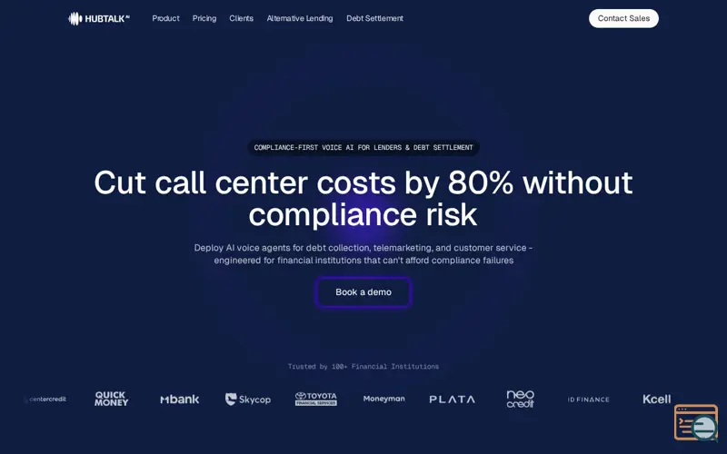 Screenshot of Hubtalk AI