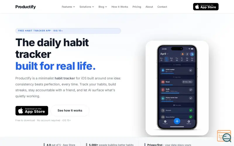 Screenshot of Productify