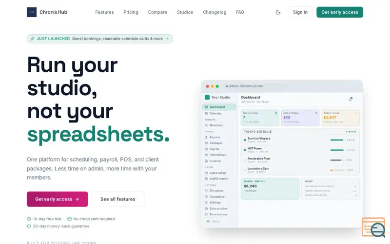 Screenshot of Chronix Hub