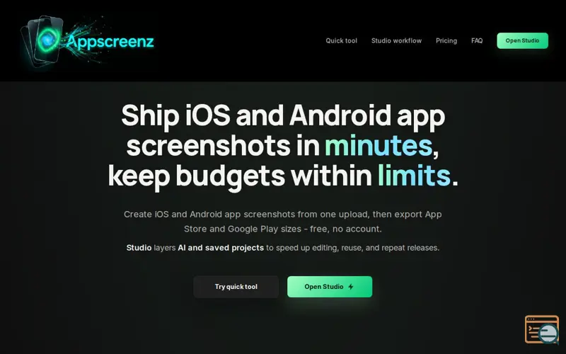 Screenshot of AppScreenz, a launch using Nexloc DNS