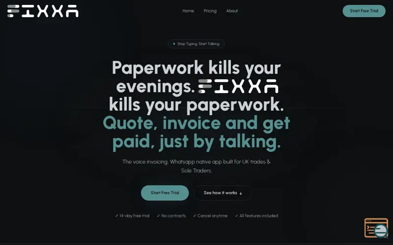 Screenshot of Fixxa