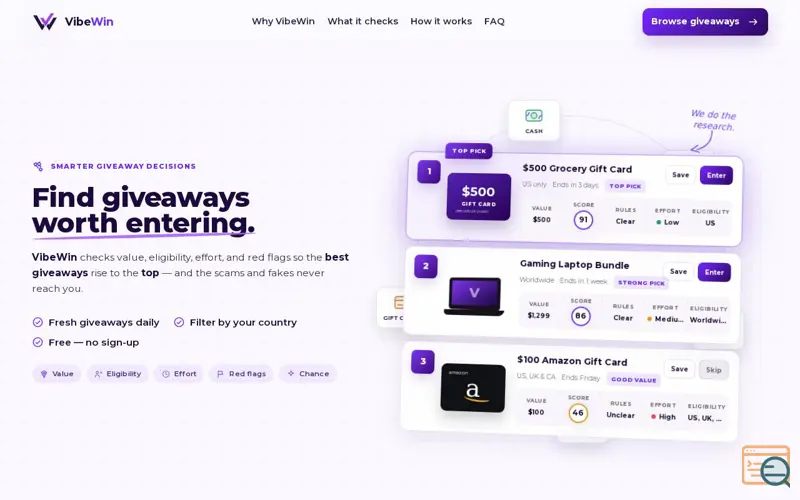 Screenshot of VibeWin