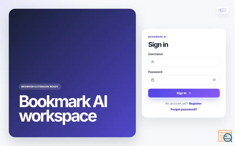 Screenshot of Bookmarkai