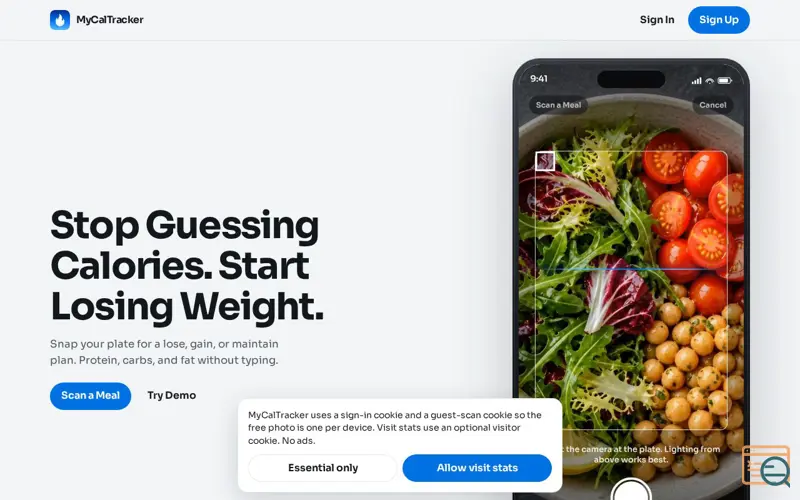 Screenshot of MyCalTracker — AI Calorie Tracker | No Manual Logging