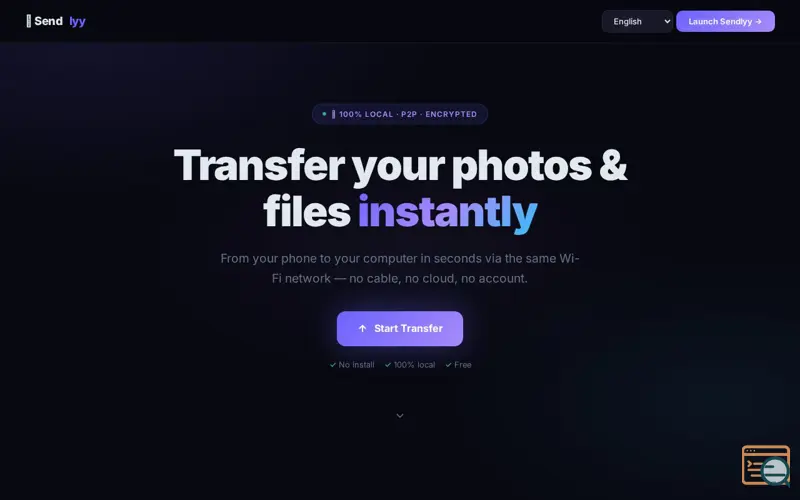 Screenshot of Sendlyy