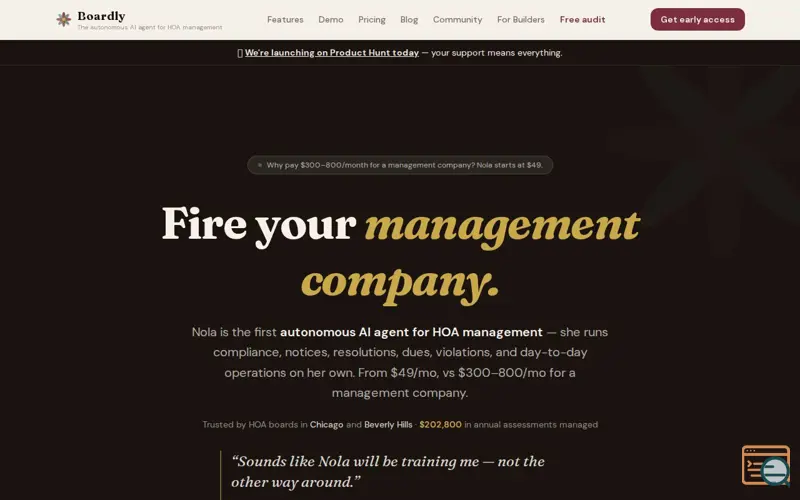 Screenshot of Boardly