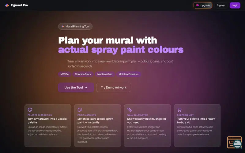 Screenshot of Pigment Pro