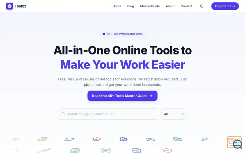 Screenshot of Toolxz