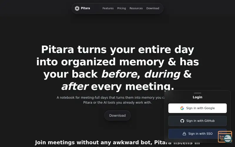 Screenshot of Pitara