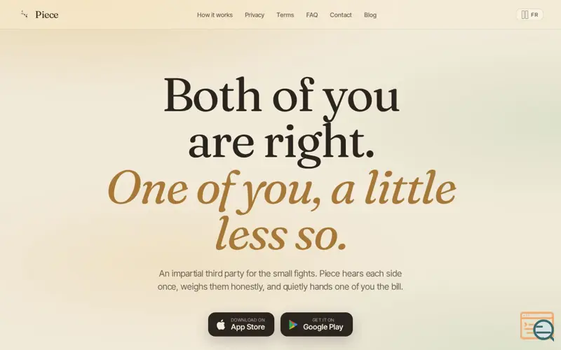 Screenshot of Thepiece