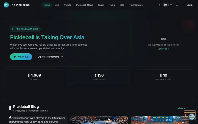 Screenshot of ThePickleHub