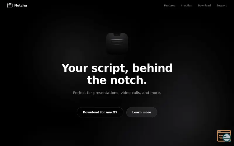 Screenshot of Notcha