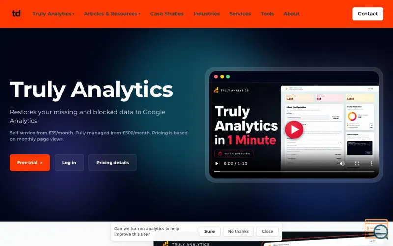 Screenshot of Truly Analytics