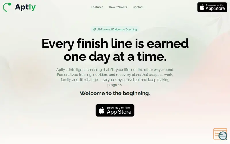 Screenshot of Aptly Health, a launch using Motion