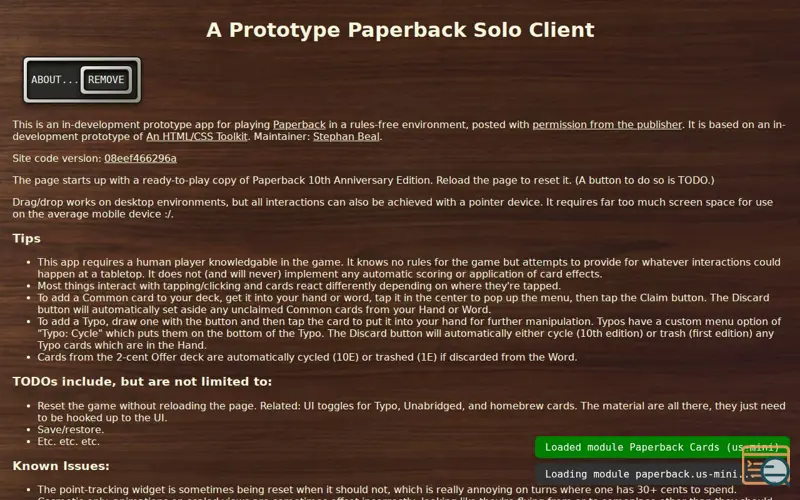 Screenshot of Wanderinghorse