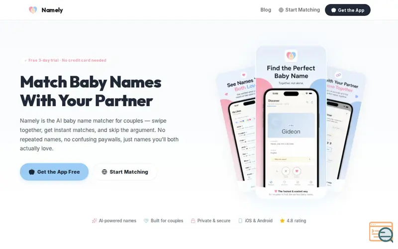 Screenshot of Namely