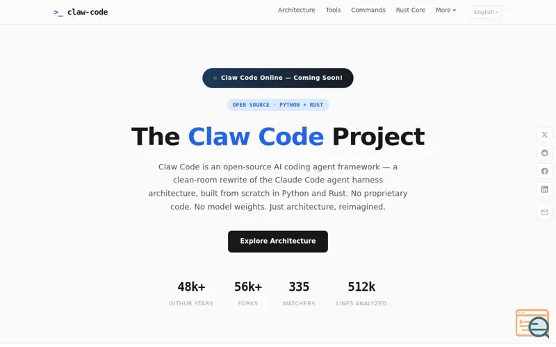 Screenshot of Claw Code