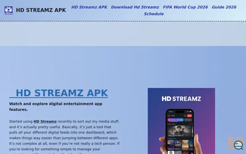 Screenshot of Hd streamz