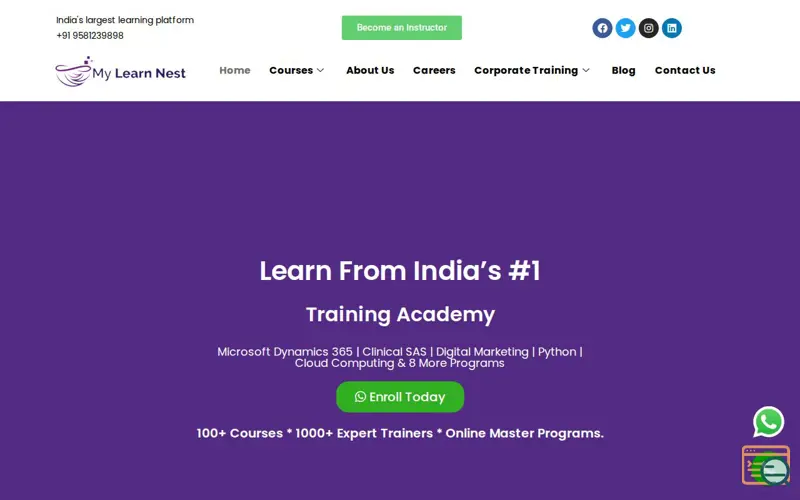 Screenshot of SAP Course in Hyderabad | MyLearn Nest
