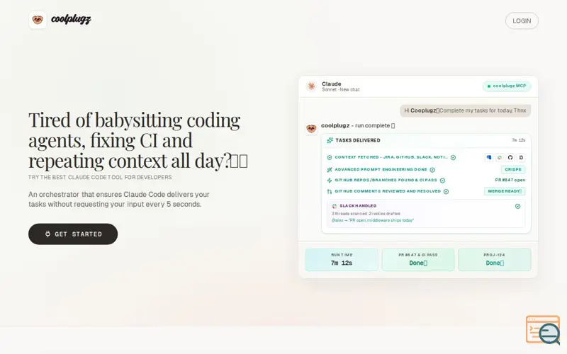 Screenshot of coolplugz