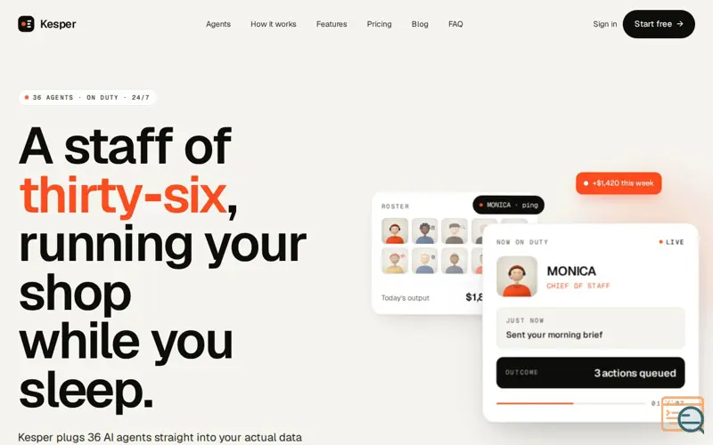 Screenshot of Kesper