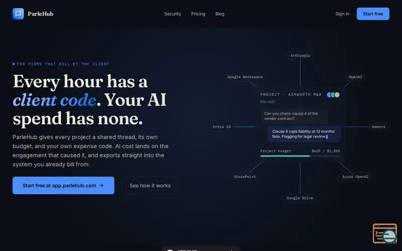 Screenshot of ParleHub